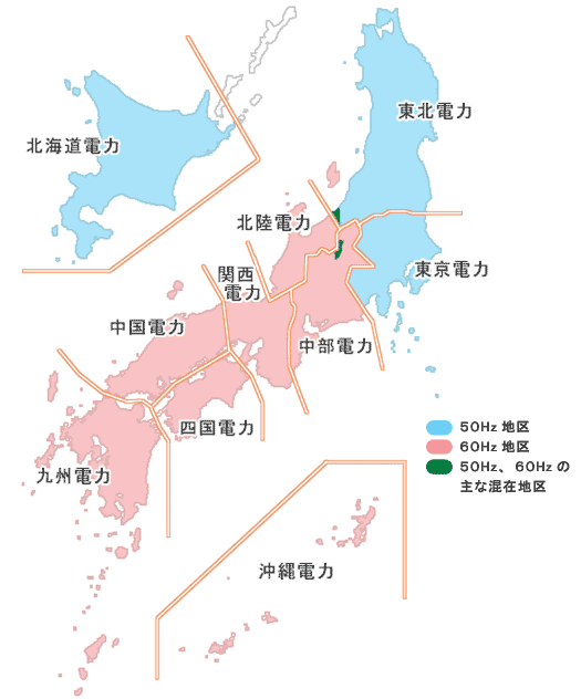 全国周波数分布図