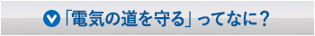 「電気の道を守る」ってなに？